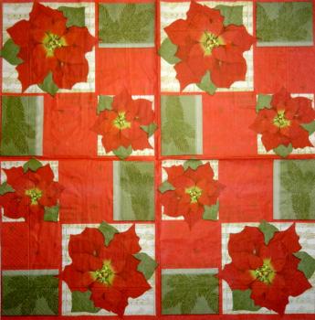 095 Christmas Flowers - 3-ply (95)